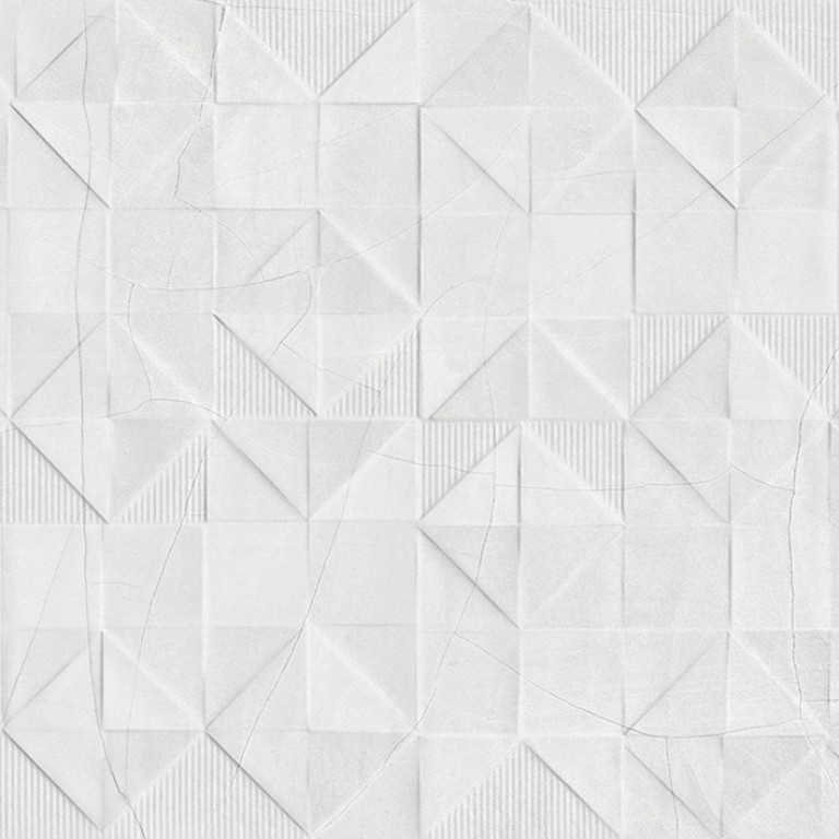 Cracked White Origami 45X120