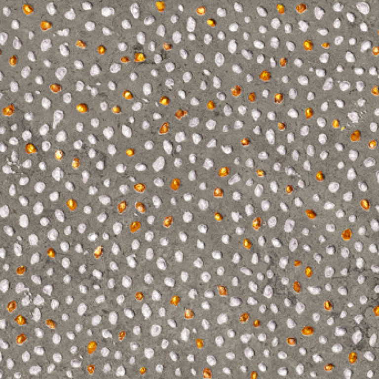 Polka Dot Fabric - Yellow / Orange 7mm